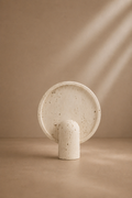 AMBEL - Lampe de table blanche effet pierre 34 cm