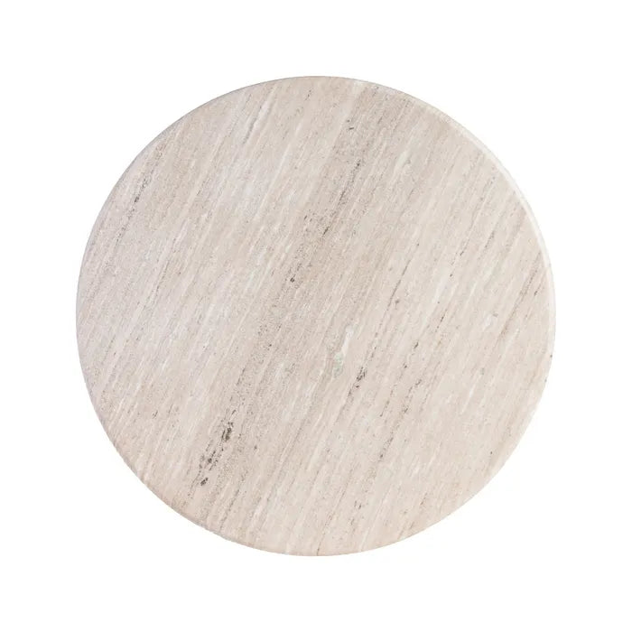 REGUA - Mesa de centro de mármol/madera salón 90 x 90 x 43 cm