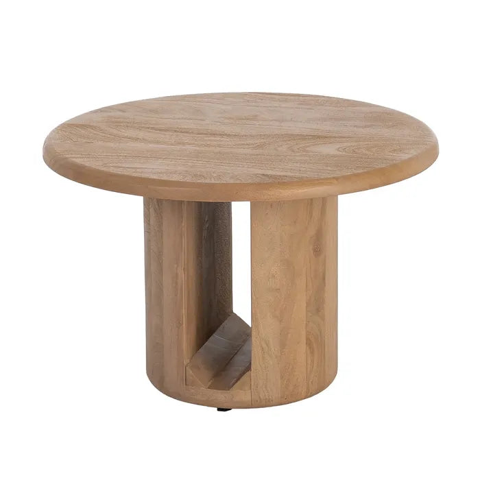 MOLINES - Mesa de centro madera de mango natural 60 x 60 x 40 cm