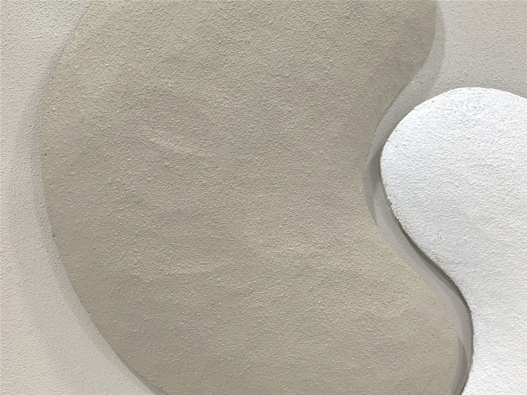 MERLAN - Tableau abstrait LED aux formes fluides 100 x 100 cm