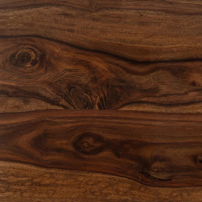 MARA - Mesa polivalente de diseño en madera marrón y negra 180 cm