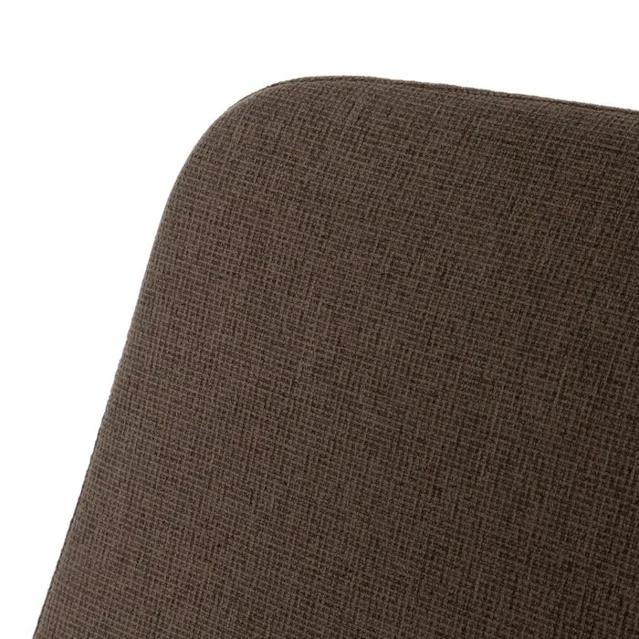 ÓBIDOS - Silla de oficina con ruedas de tela y metal color topo 63 × 59 × 94,5 cm