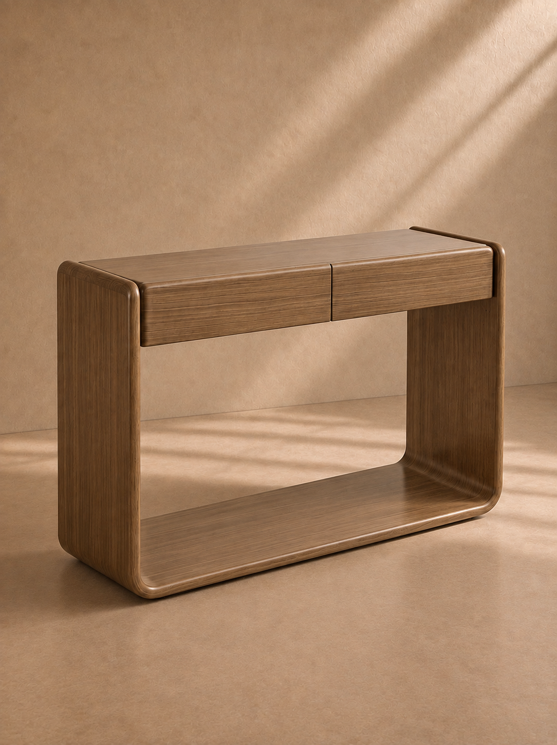 ISABA - Console en bois de noyer 120 cm