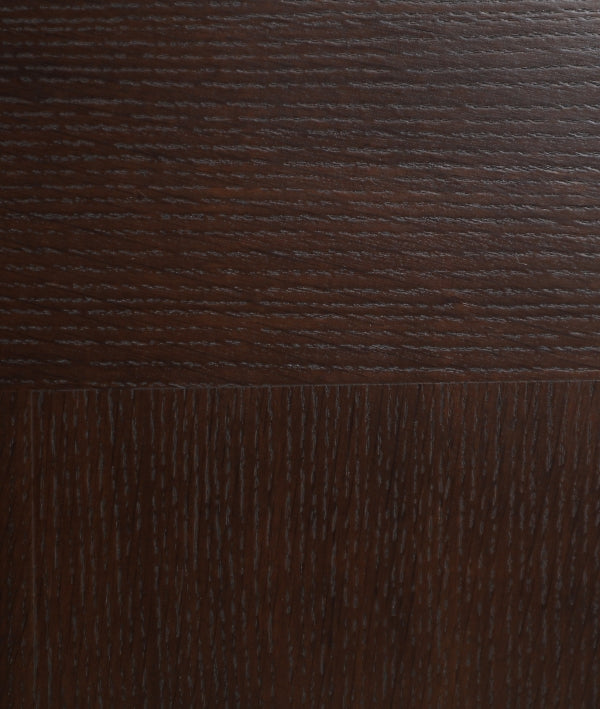 SOMAEN - Table à manger design en bois marron et pieds crème 215 cm