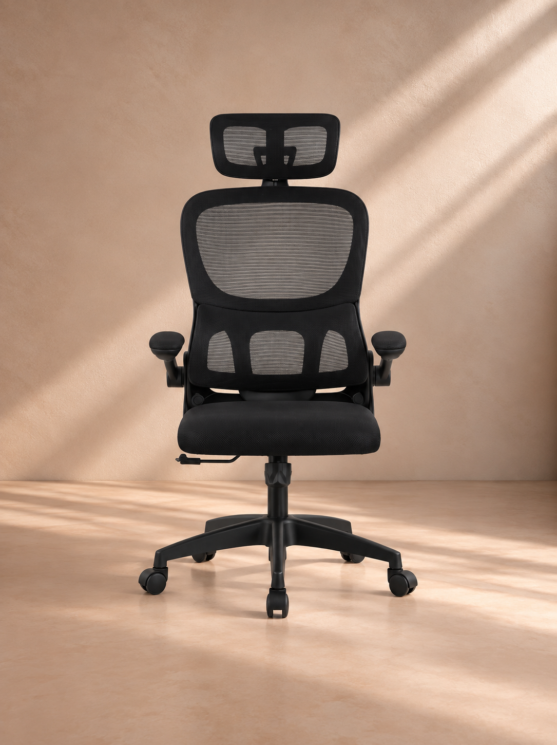 GAUCIN - Silla de oficina ergonómica con respaldo alto y soporte lumbar