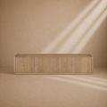 FRAGEN - Mueble TV 4 puertas de madera natural 180 cm