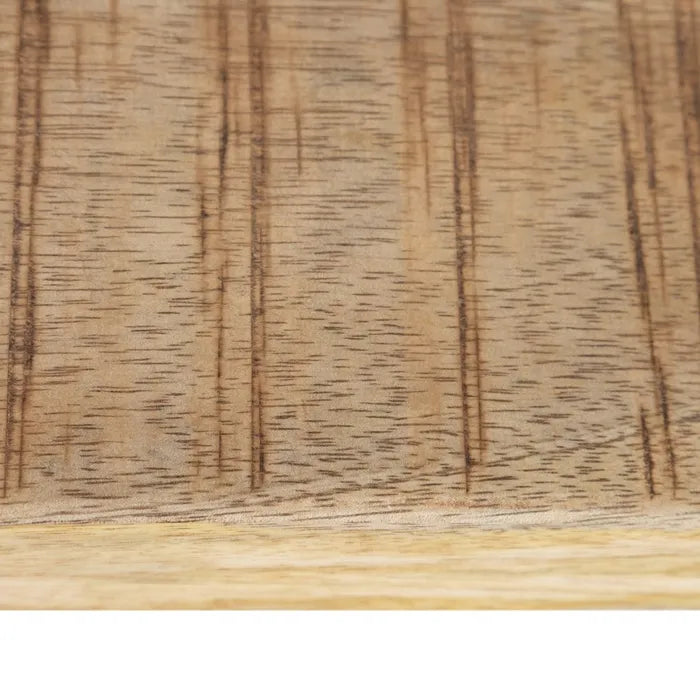 DEIA - Mesa de comedor natural negro madera hierro 160 x 80 x 76 cm