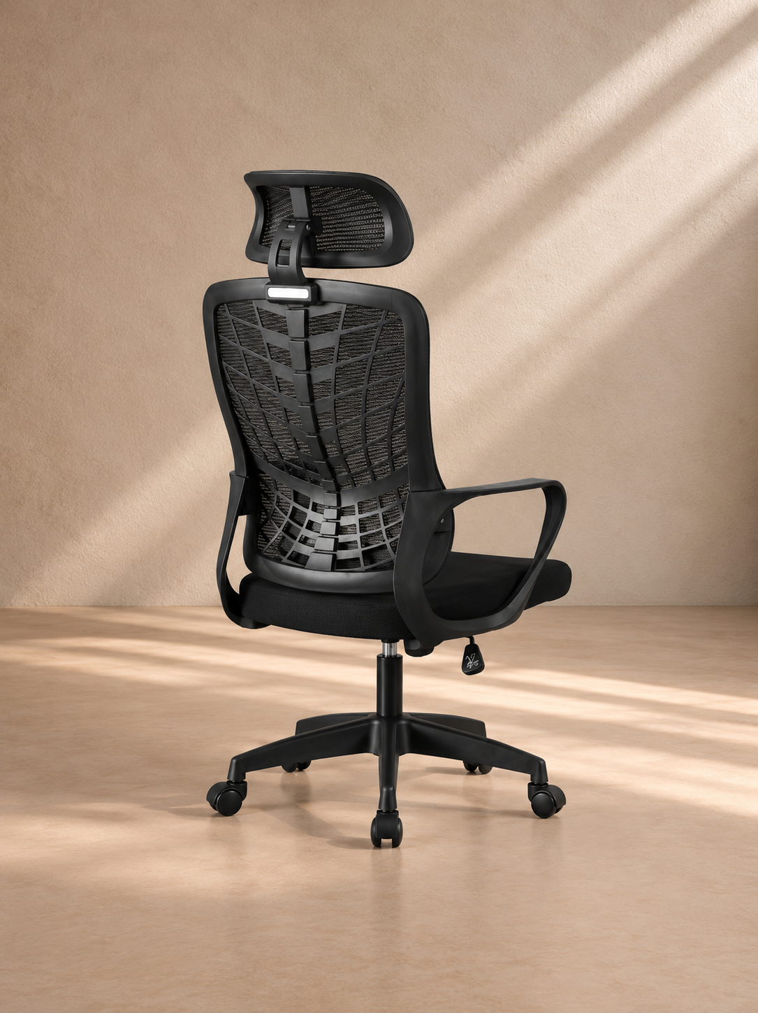 TABARA - Sillón de oficina ergonómico de malla negra