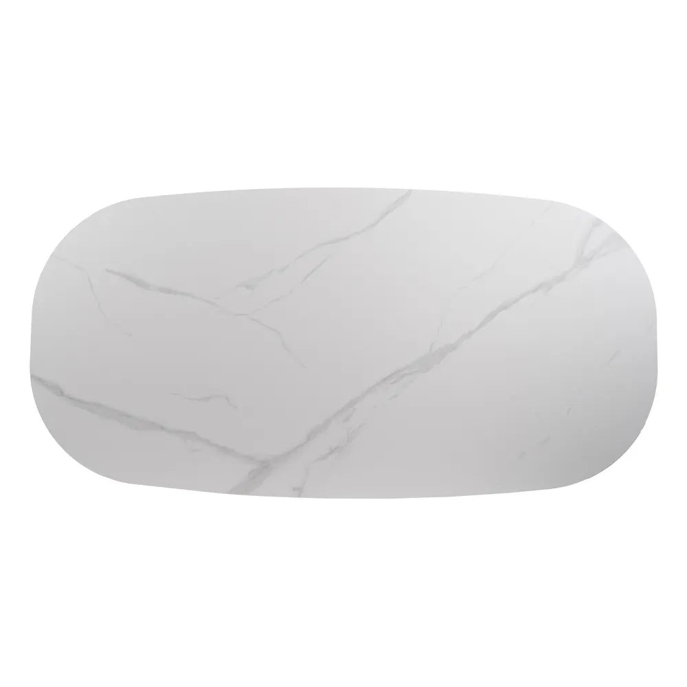 TAVERT - Mesa de comedor blanco natural 180 x 90 x 75 cm
