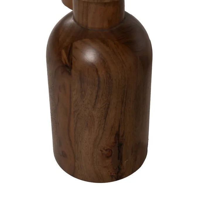 MURCA - Mesa de comedor marrón de madera de acacia 240 x 97 x 76 cm