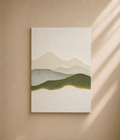 CUERS - Tableau LED Paysage Montagne Verte 90x120 cm – Toile Murale Lumineuse Design