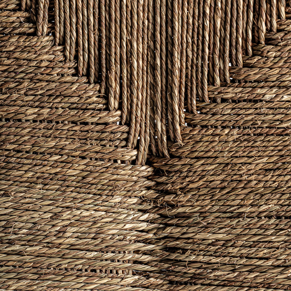 PRADES - Banco de madera de mango y fibra natural