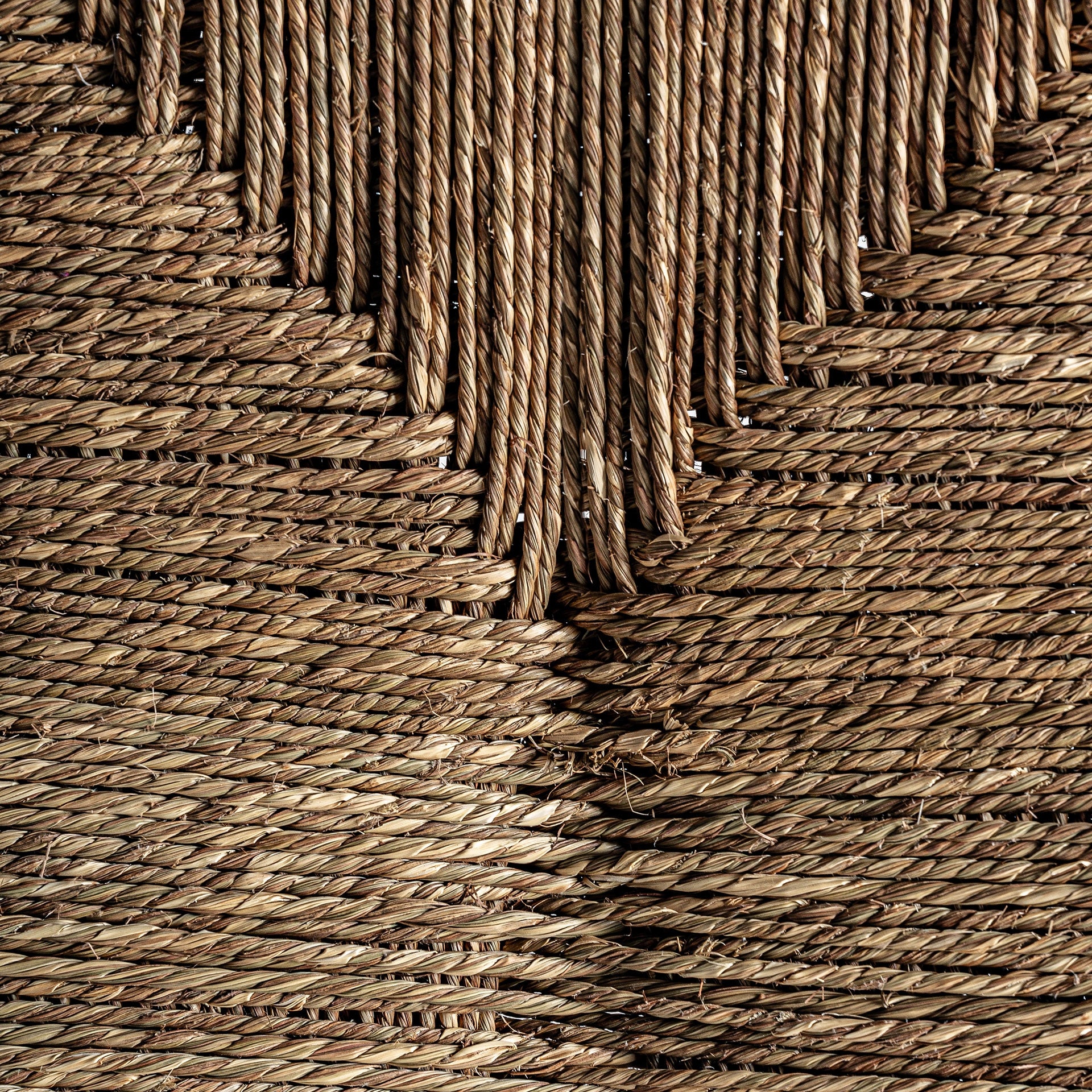 PRADES - Banco de madera de mango y fibra natural