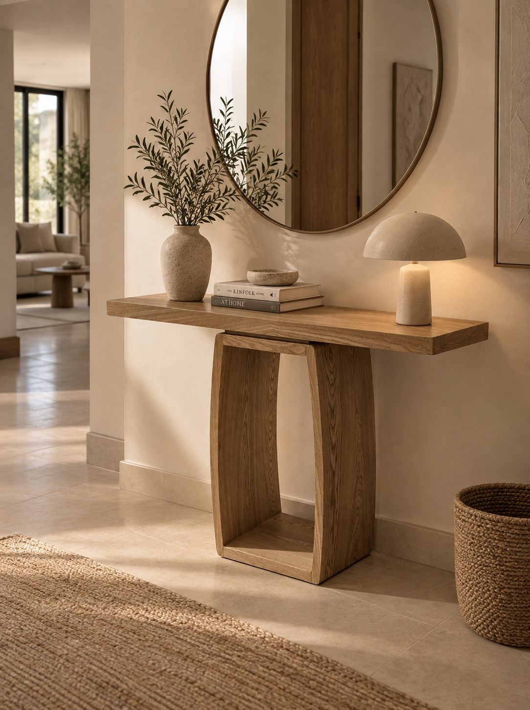ILLANA - Console en frêne 120 cm