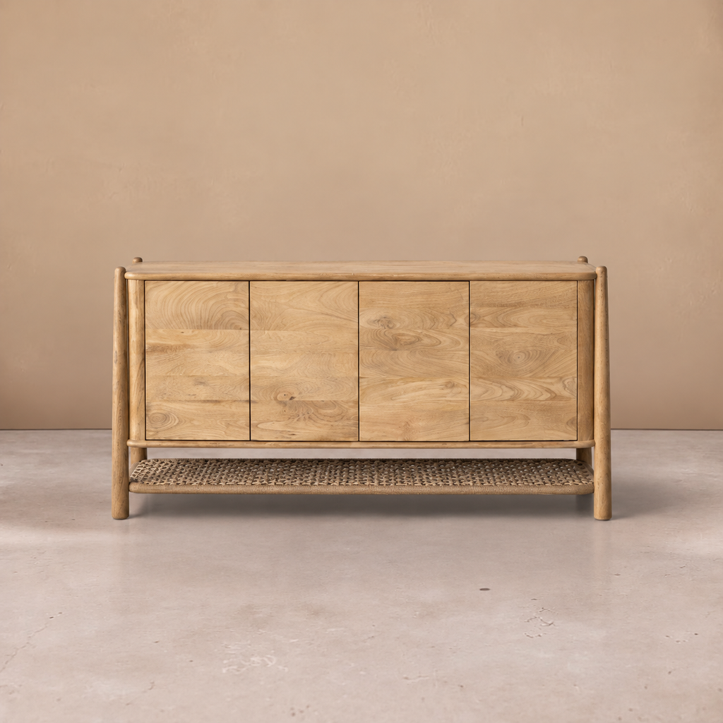 BEDMAR - Aparador de madera de mango natural 170 cm