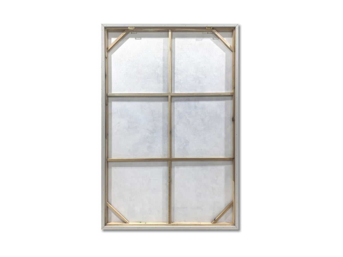 SERRA - Tableau arbre solitaire avec cadre en bois 100 × 150 cm