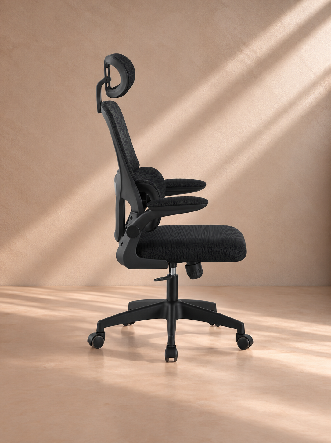 GAUCIN - Silla de oficina ergonómica con respaldo alto y soporte lumbar