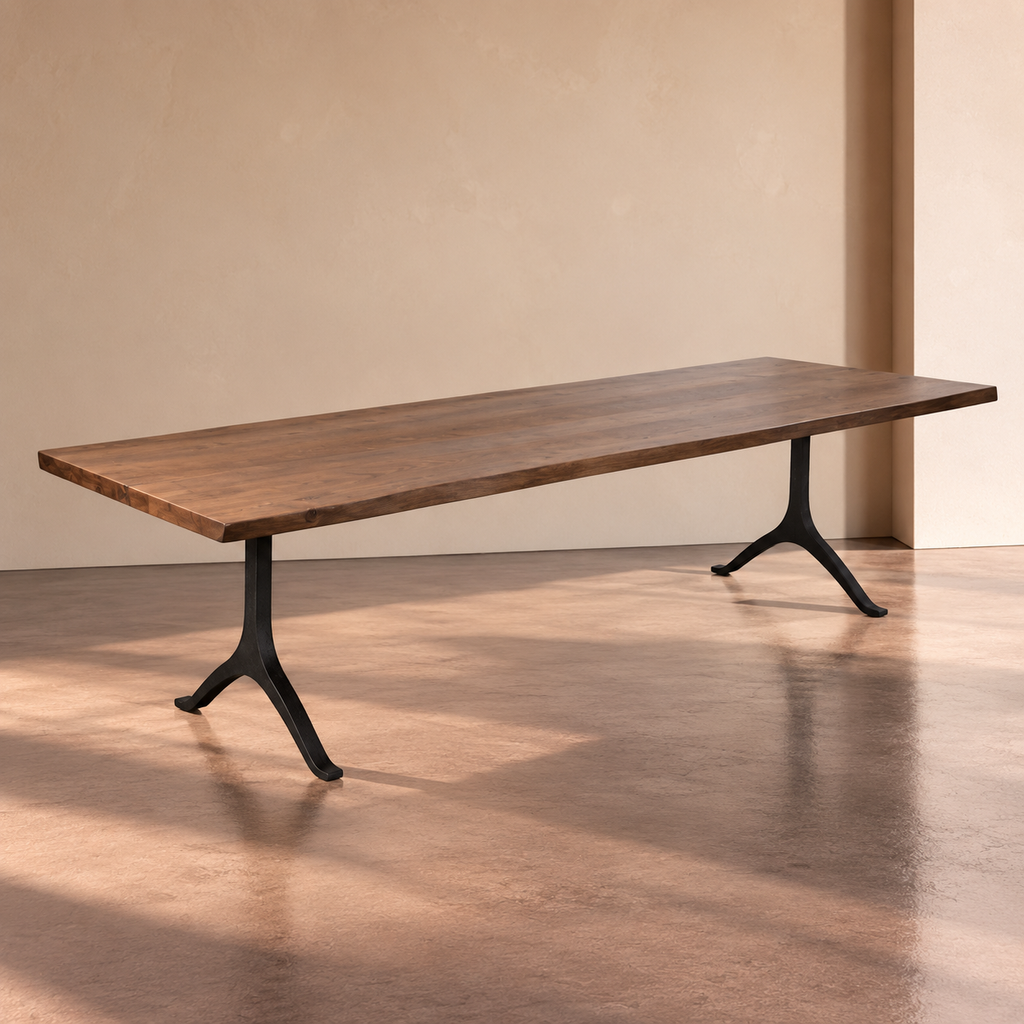 LAUTREC - Mesa polivalente madera metal 300 x 90 x 77 cm