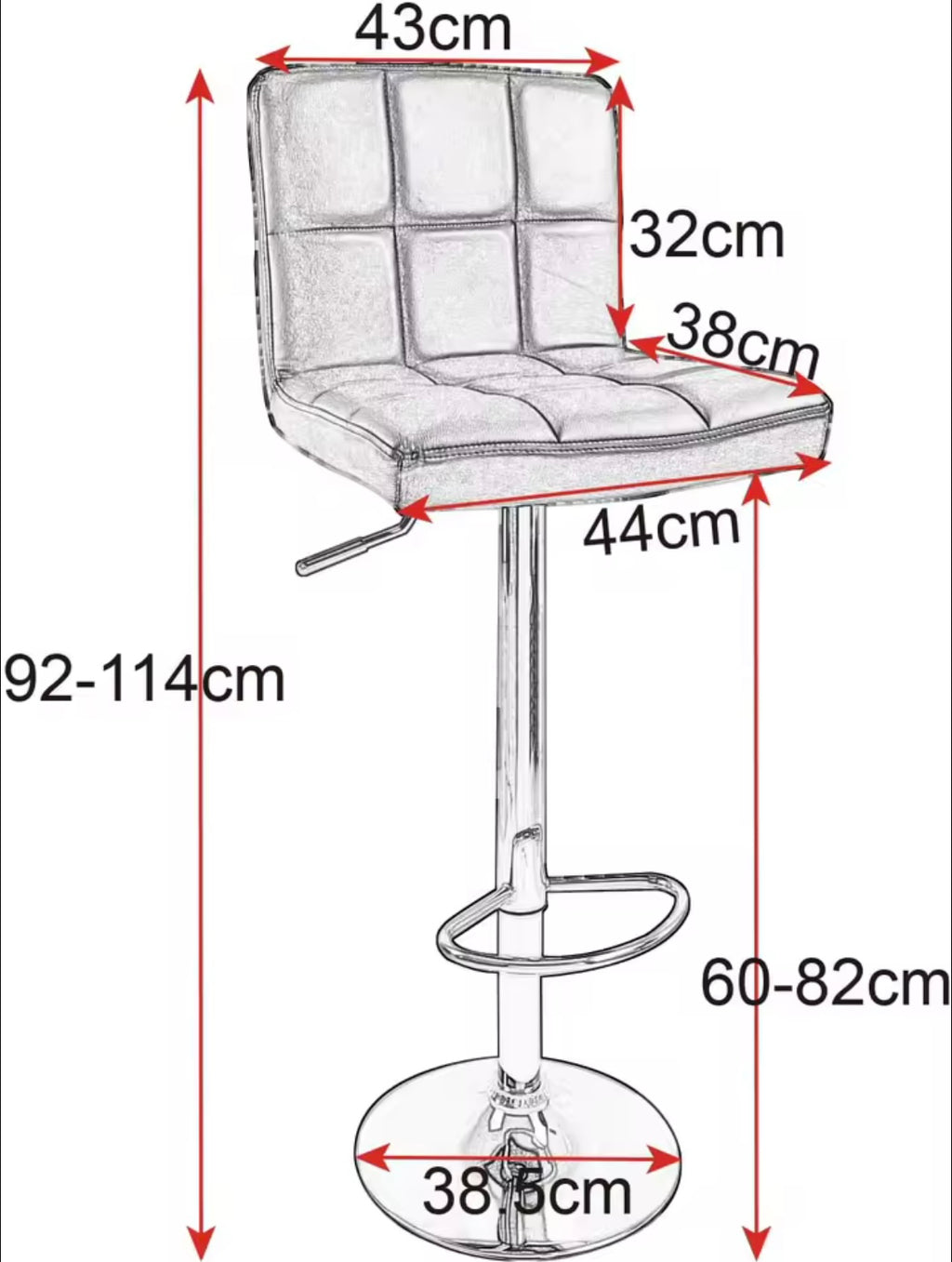 IVORY - Juego de 2 taburetes de bar blanco / beige