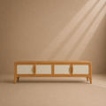 VENCE - Mueble de TV de madera de mango y bambú 190 cm