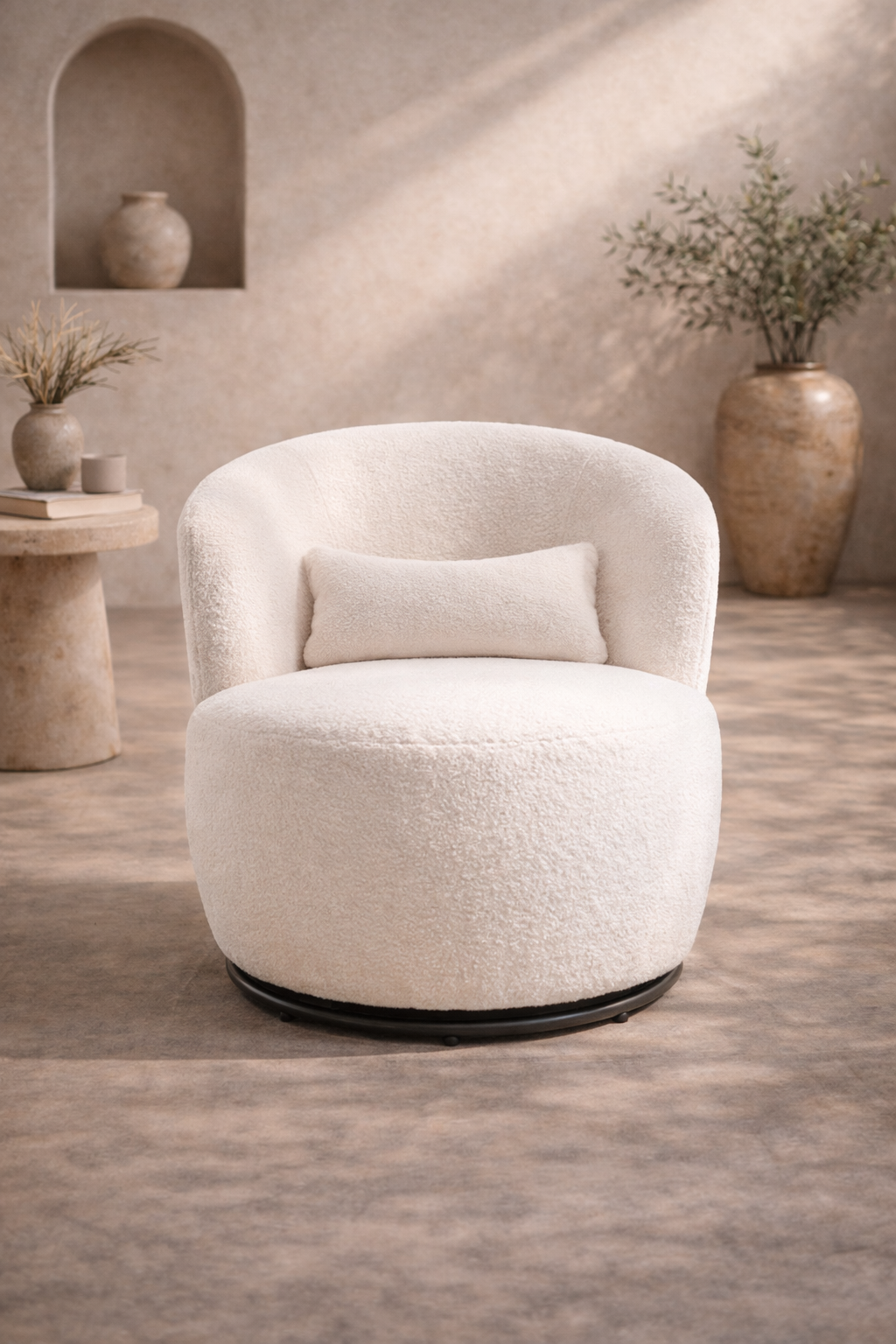 MERA - cómodo sillón de diseño blanco