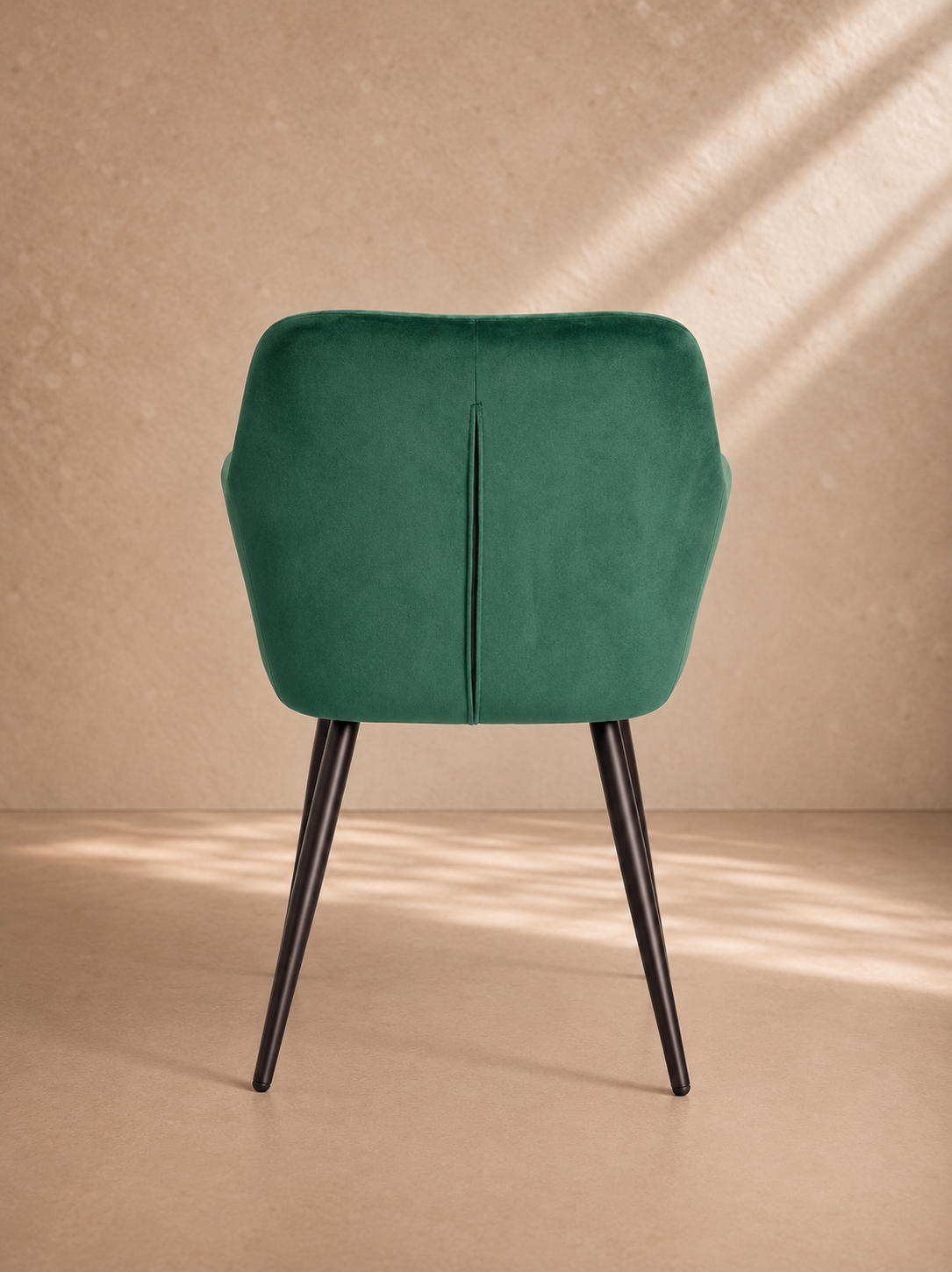 BERCIAL - Fauteuil design en velours vert – Élégance et confort