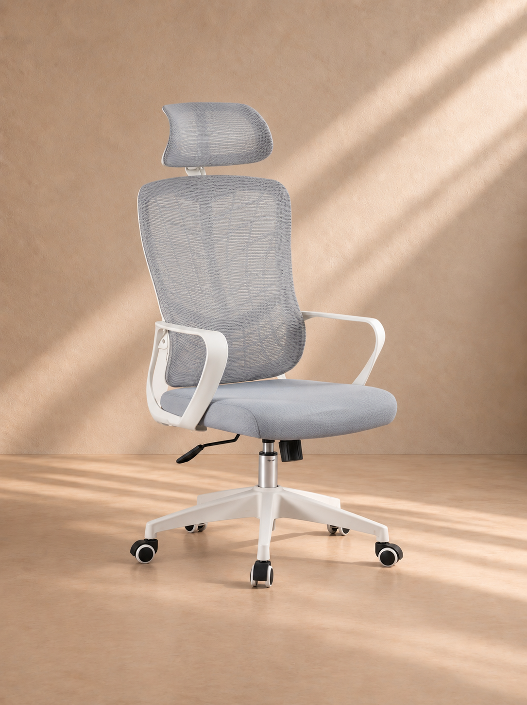 CARDIEL - Fauteuil de bureau ergonomique avec dossier haut et appui-tête réglable