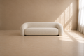 ARANO - Sofá de 3 plazas de chenilla beige - para salones, hoteles
