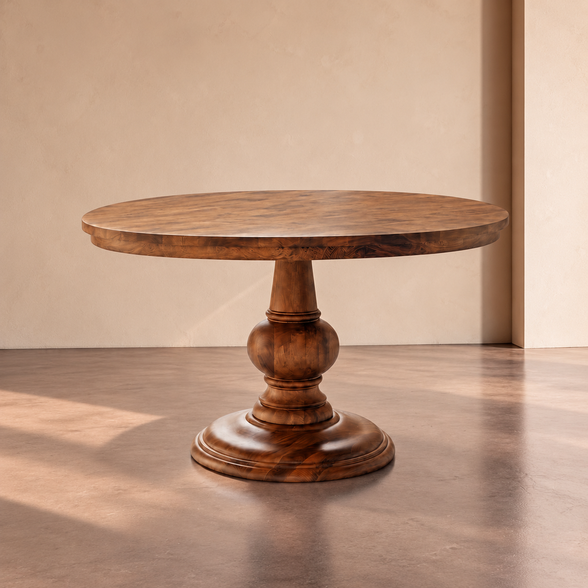 FREIXO - Mesa de comedor de madera de mango 150 x 150 x 77 cm