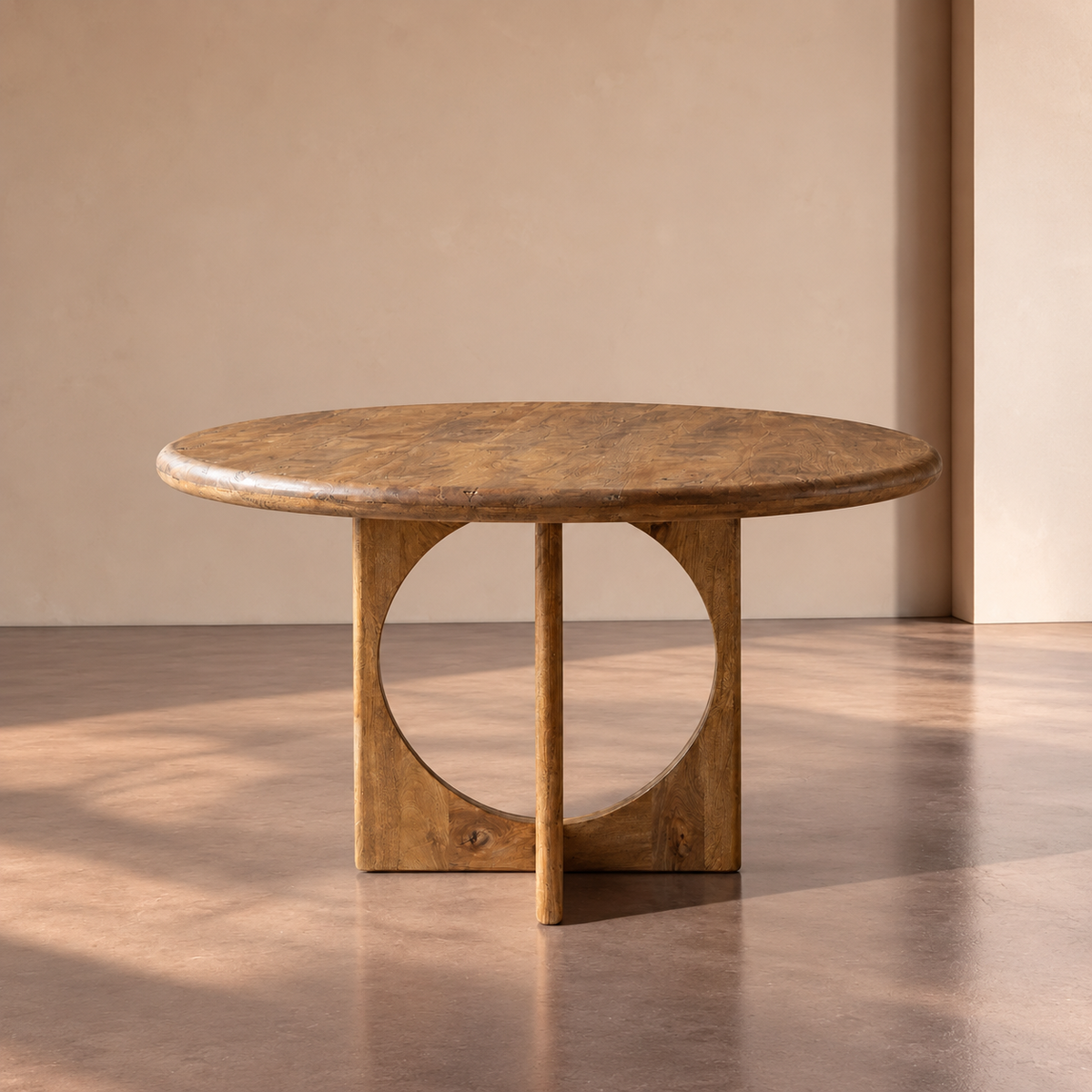 VIEGO - Mesa de comedor miel madera de mango 125 x 125 x 76 cm