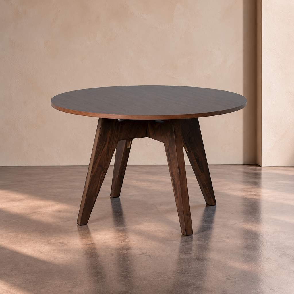 SCOPA - Mesa de comedor redonda MDF 120 x 120 x 75 cm