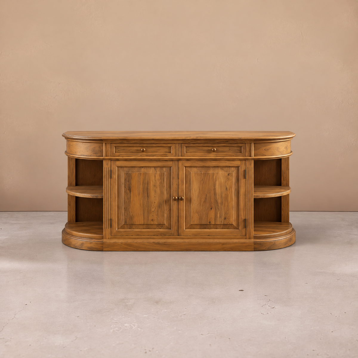 YVOIRE - Aparador de madera de mango natural de 189 cm