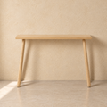 ALQUEZAR - Consola natural de MDF y madera de pino 106 cm