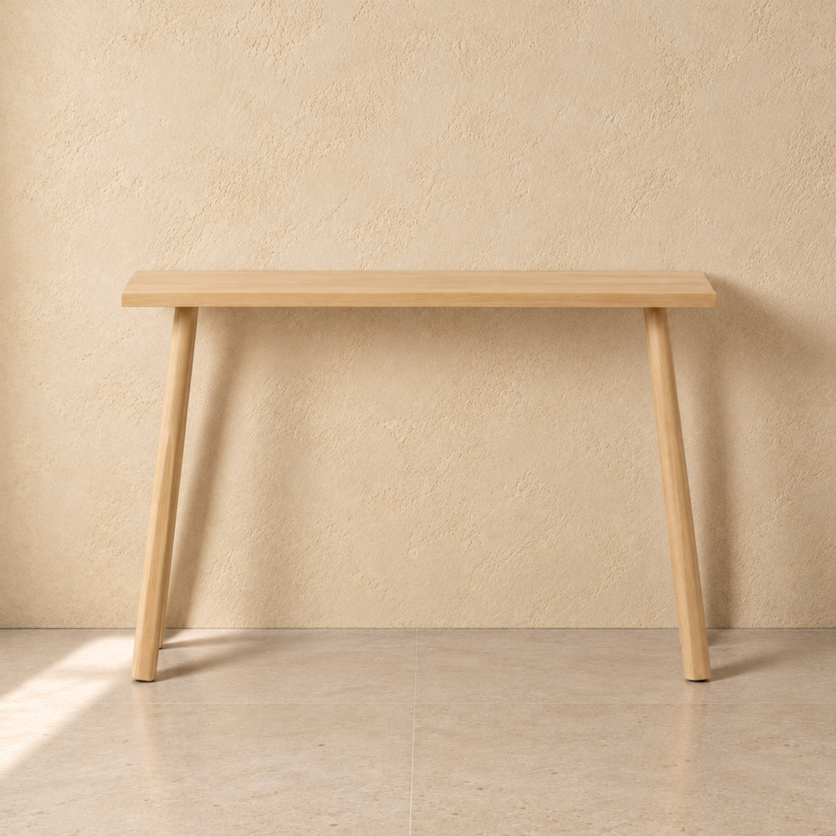 ALQUEZAR - Consola natural de MDF y madera de pino 106 cm