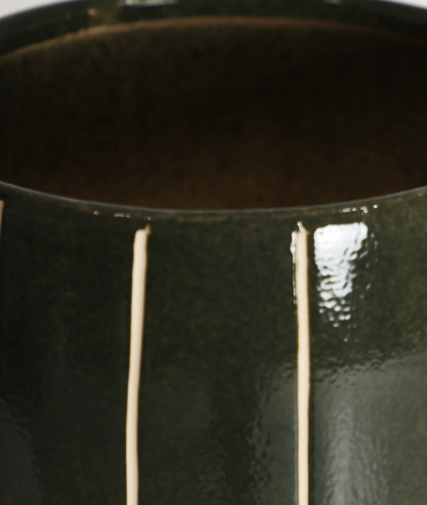 TUI - Cache-pot décoratif vert foncé