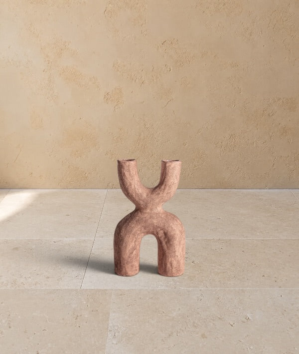 VIMIE - Vase décoratif sculptural à double ouverture