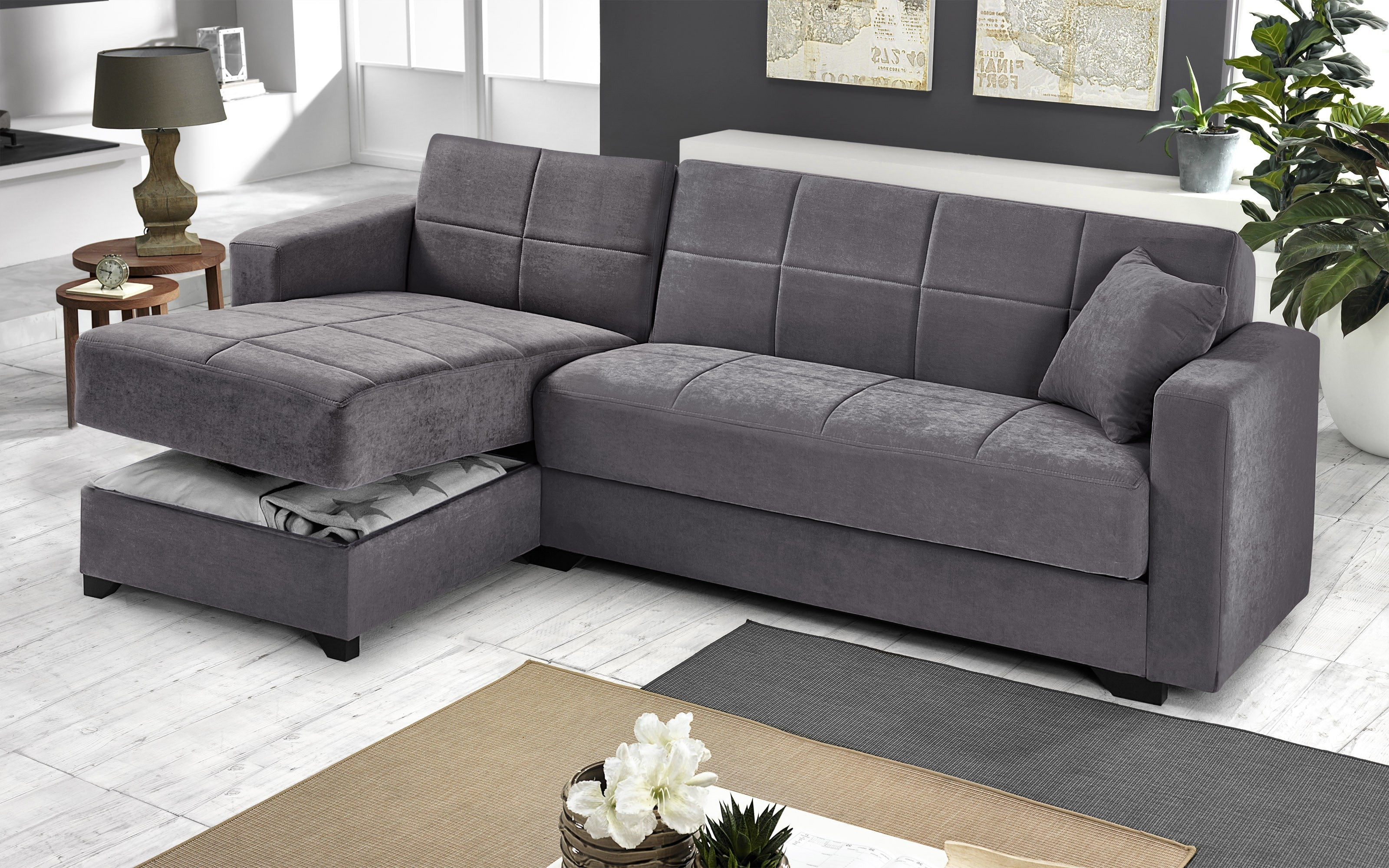 ELBA - Sofá cama con opciones de almacenamiento