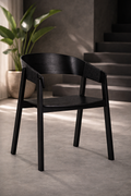 FABA - Silla de madera de roble negro