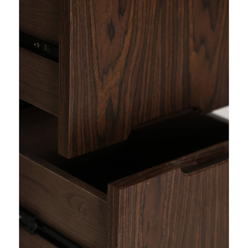 VÉZELAY - Bureau en MDF et placage noyer