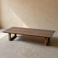MONIEUX - Mesa de centro marrón de madera de acacia 150 x 70 x 30 cm