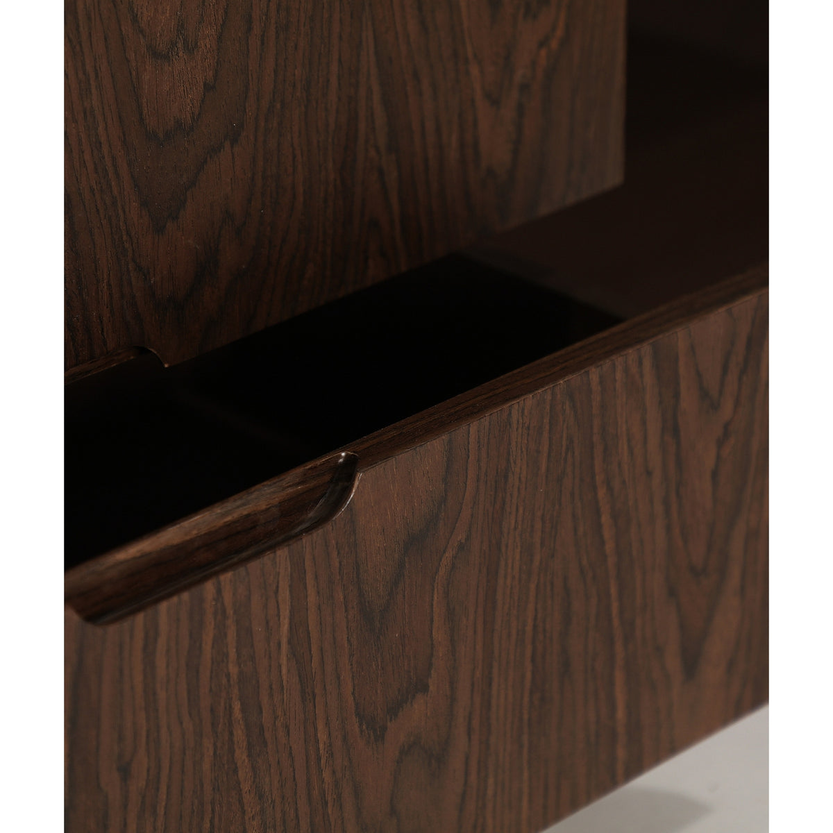 VÉZELAY - Meuble TV 180 cm en MDF et placage noyer
