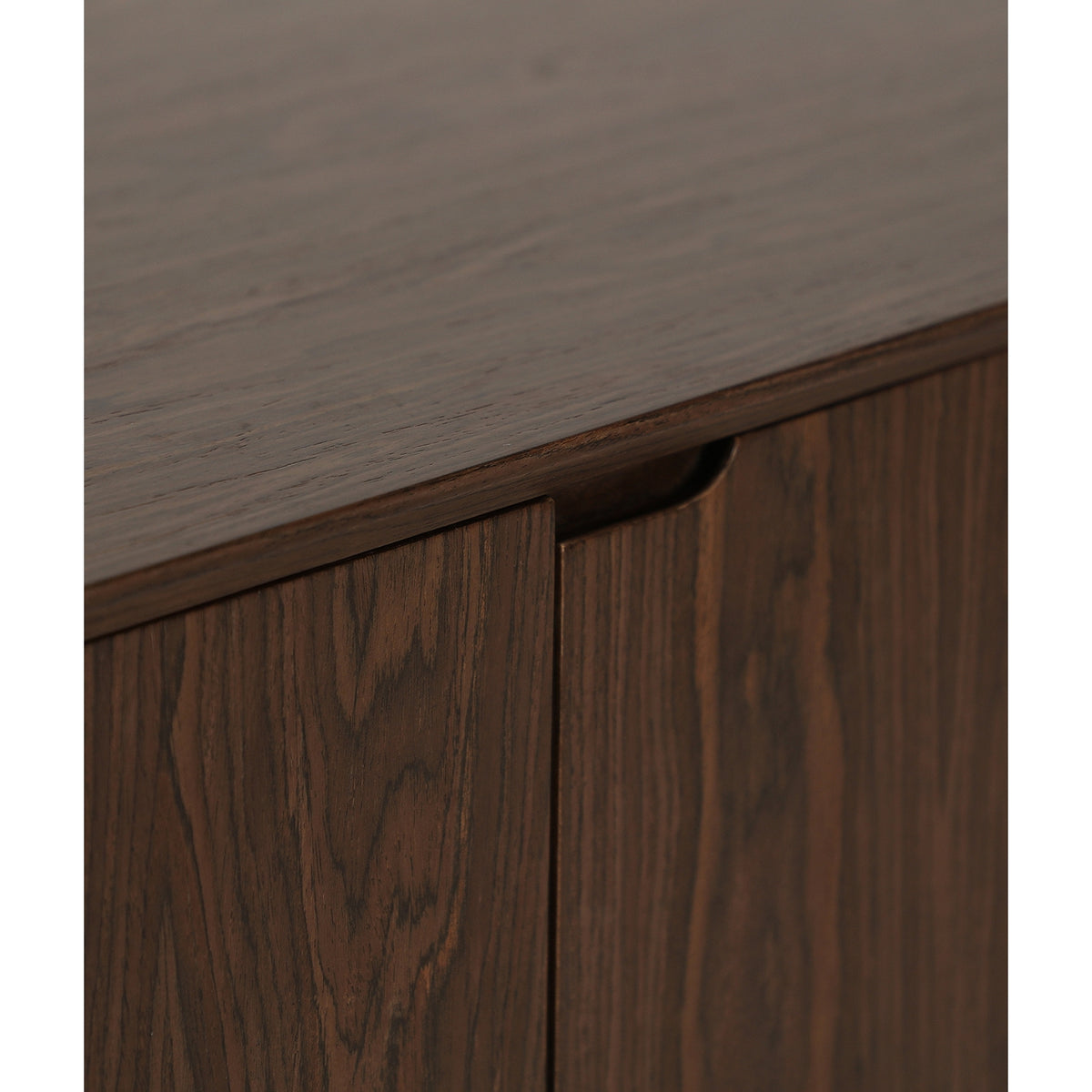 VÉZELAY - Meuble TV 180 cm en MDF et placage noyer